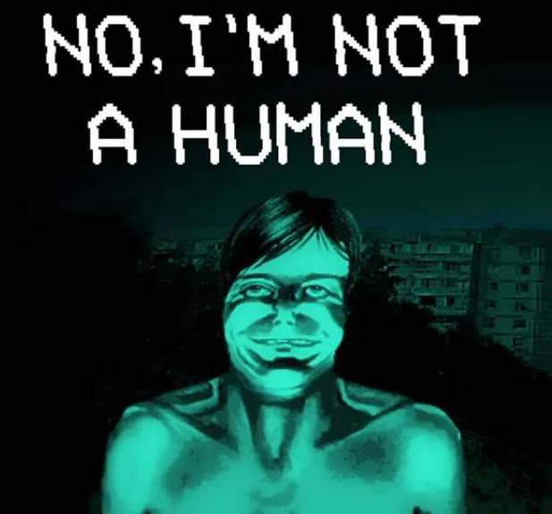 No Im Not A Human apartment peephole