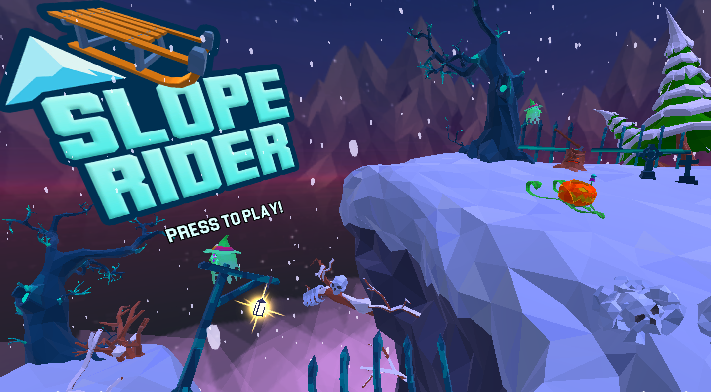 Slope Rider winter gameplay