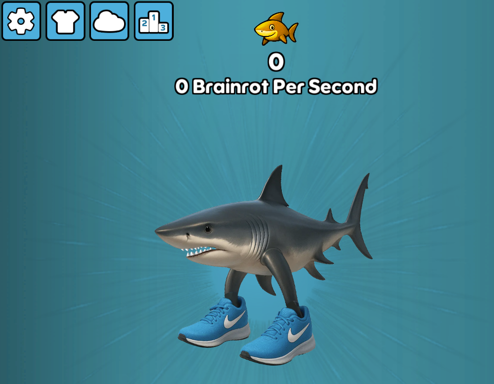 Tralalero Tralala Clicker blue shark